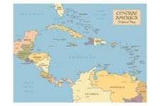 Poster mappa politica stile