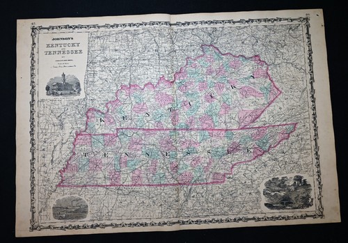 Antica mappa johnson del - di,