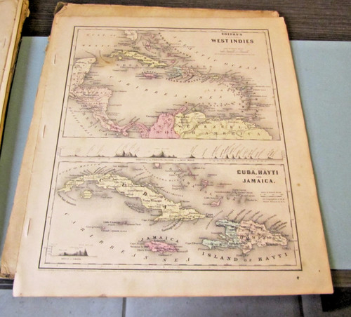 Mappa colton indie occidentali - mappa,