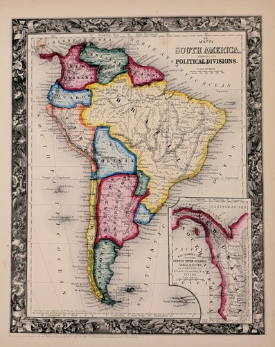 1860 sud america - 1860, mappa