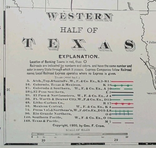 1900 mappe texas ovest - mappe,
