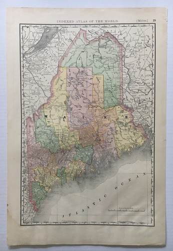 1890 vintage rand mcnally - vintage,