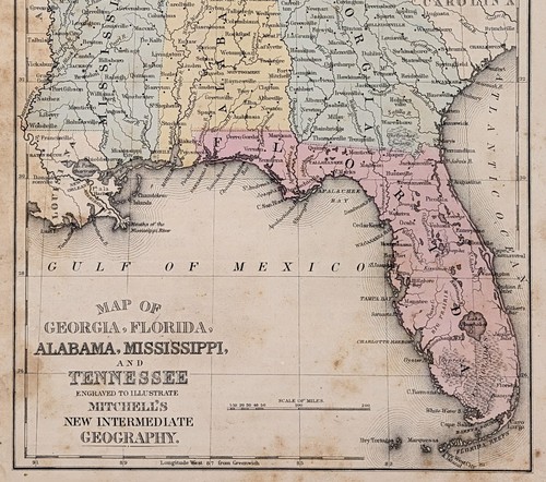 Mappa 1860 florida - ~, ~
