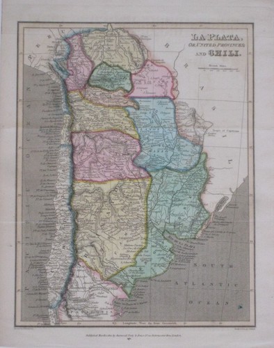Mappa originale 1823 carey - originale, &