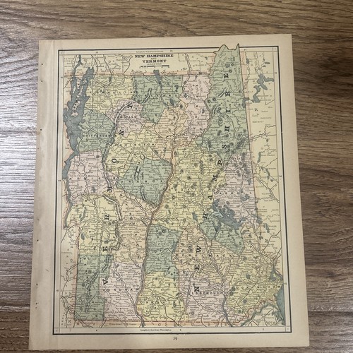 Antica mappa del - 1887,