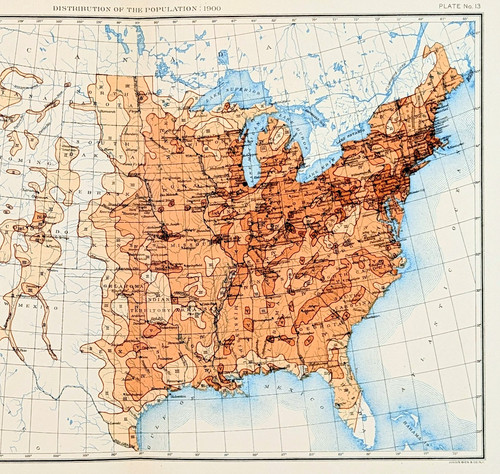 1900 stati uniti mappa - uniti,