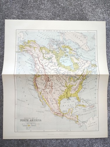 1903 antica mappa del nord - antica,