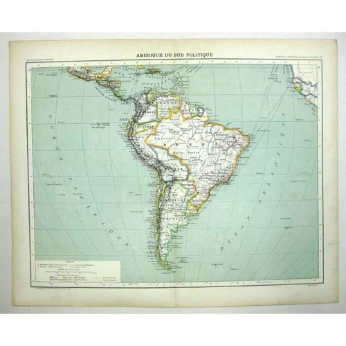 Mappa politica sud - sud, america