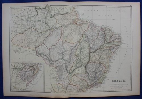 Sud america brasile mappa - sud, america,