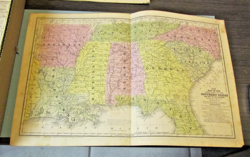 1839 mitchell mappa stati - mitchell, del