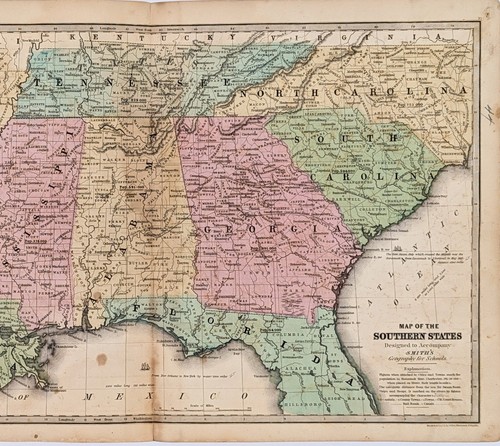 Mappa 1844 georgia tennessee - 1844,