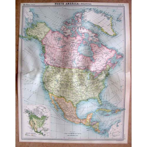 Nord america politica mappa - america,