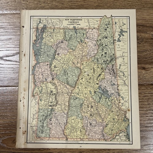 Antica mappa del 1887 del
