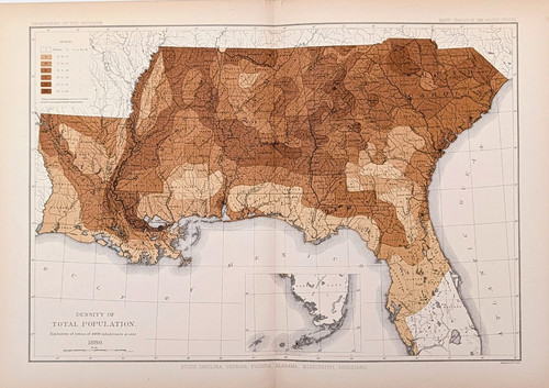 1880 stati meridionali mappa - 1880,