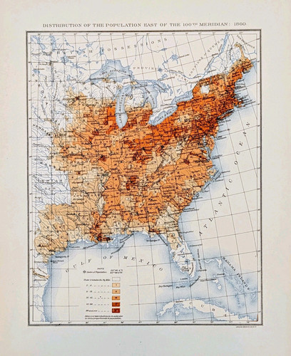 1860 stati uniti mappa - stati,
