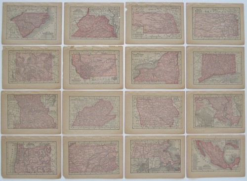 Collezione mappe colori - collezione, a