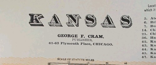 1900 kansas mappa x18 - kansas,