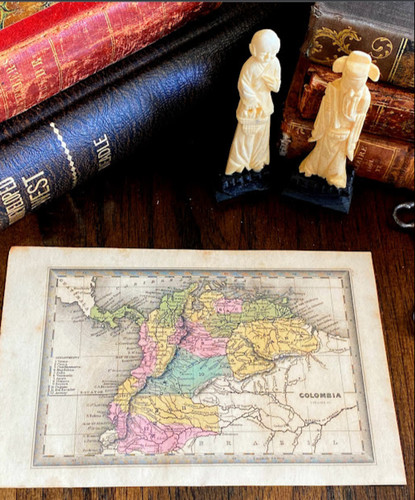 Colombia mappa originale - colombia.,