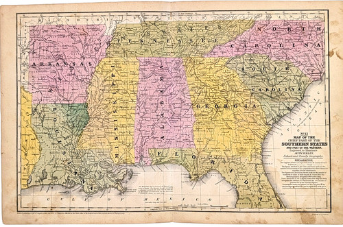 Mappa 1852 georgia - mappa,