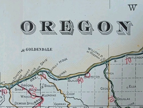 1900 oregon mappa x18 - 1900,