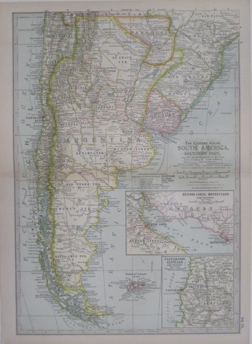 Mappa originale 1897 argentina - 1897,