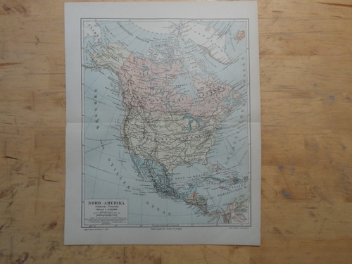 Orig litografia mappa - orig.(1895),