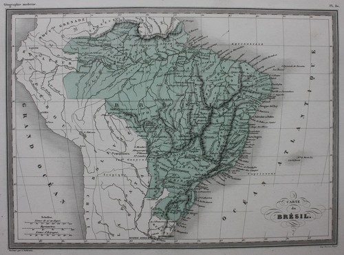 Sud america brasile - sud, mappa