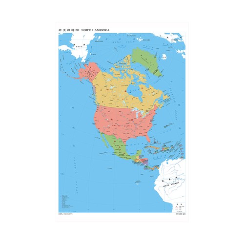 Poster mappa politica nord - poster,