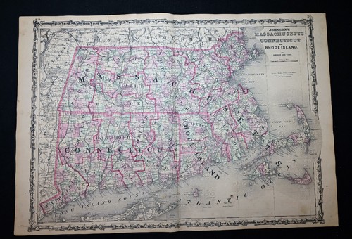 1863 johnson antica mappa del - 1863,