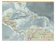 Stampa Mappa Geografica Fisica