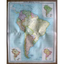 SUD AMERICA Politica - Mappa