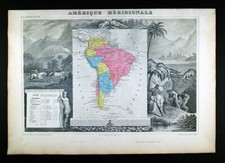 1861 Mappa Levasseur Sud