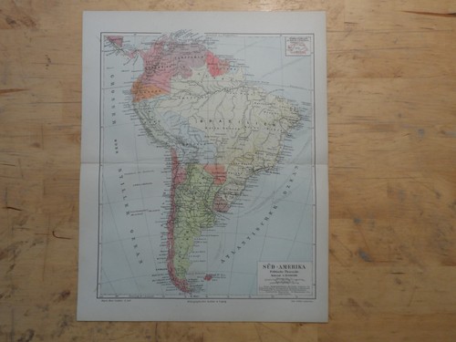 Orig litografia mappa - orig.(1895),