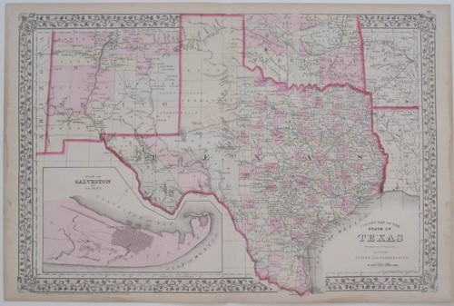 Mappa originale 1873 mitchell - originale,