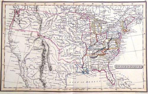 Mappa antica originale 1830