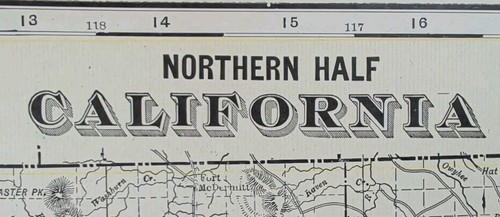 Mappa vintage 1902 california - vintage,
