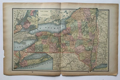 Mappa dello stato new york - stato,