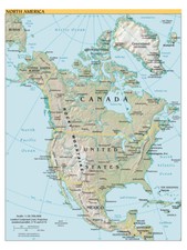 Stampa Mappa Nord America