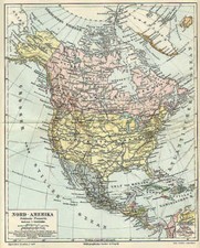 AMERICA USA Stati Uniti Mappa