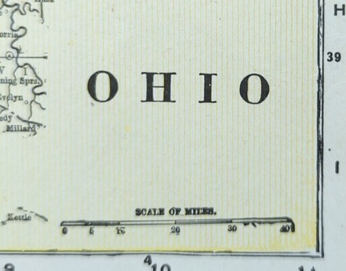 Mappa ohio 1903 vintage - mappa,