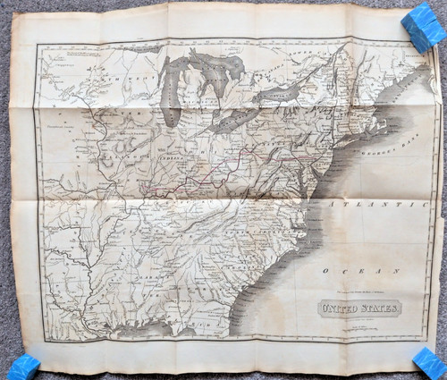 Antica mappa originale degli