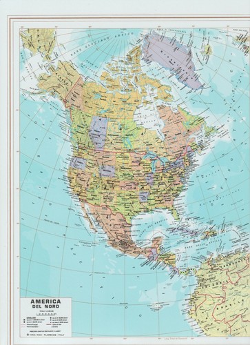 Cartina geografica america del - cartina,