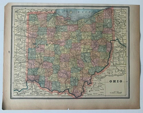 1893 ohio state map gaskell - 1893,